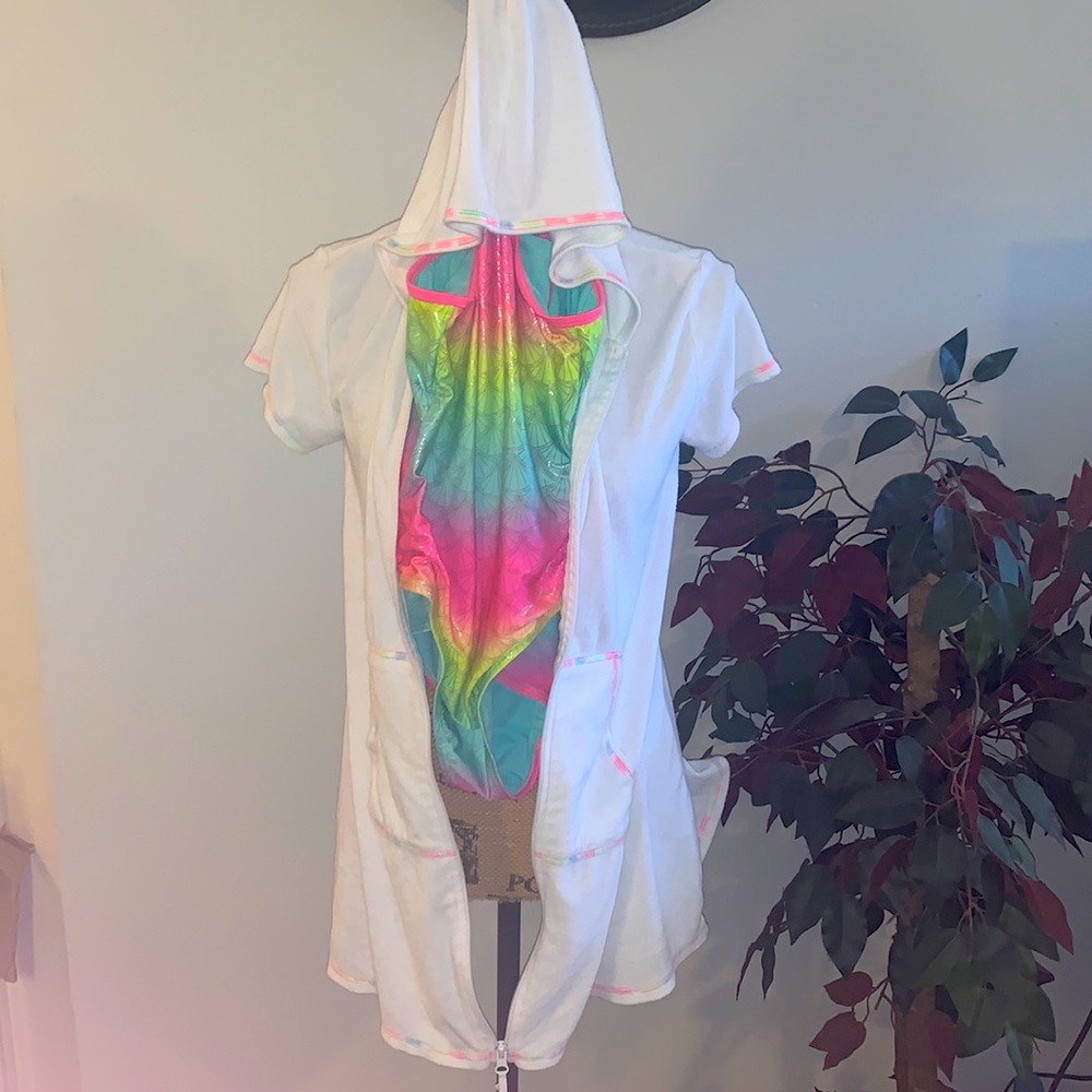 Bath suit and cover-up